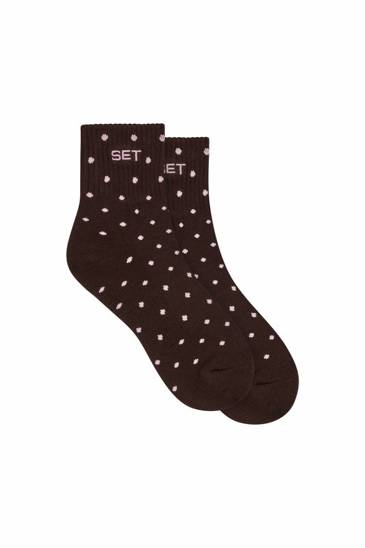 SET POLKA DOT SHORTY SOCKS - SWIRL SET ACTIVE