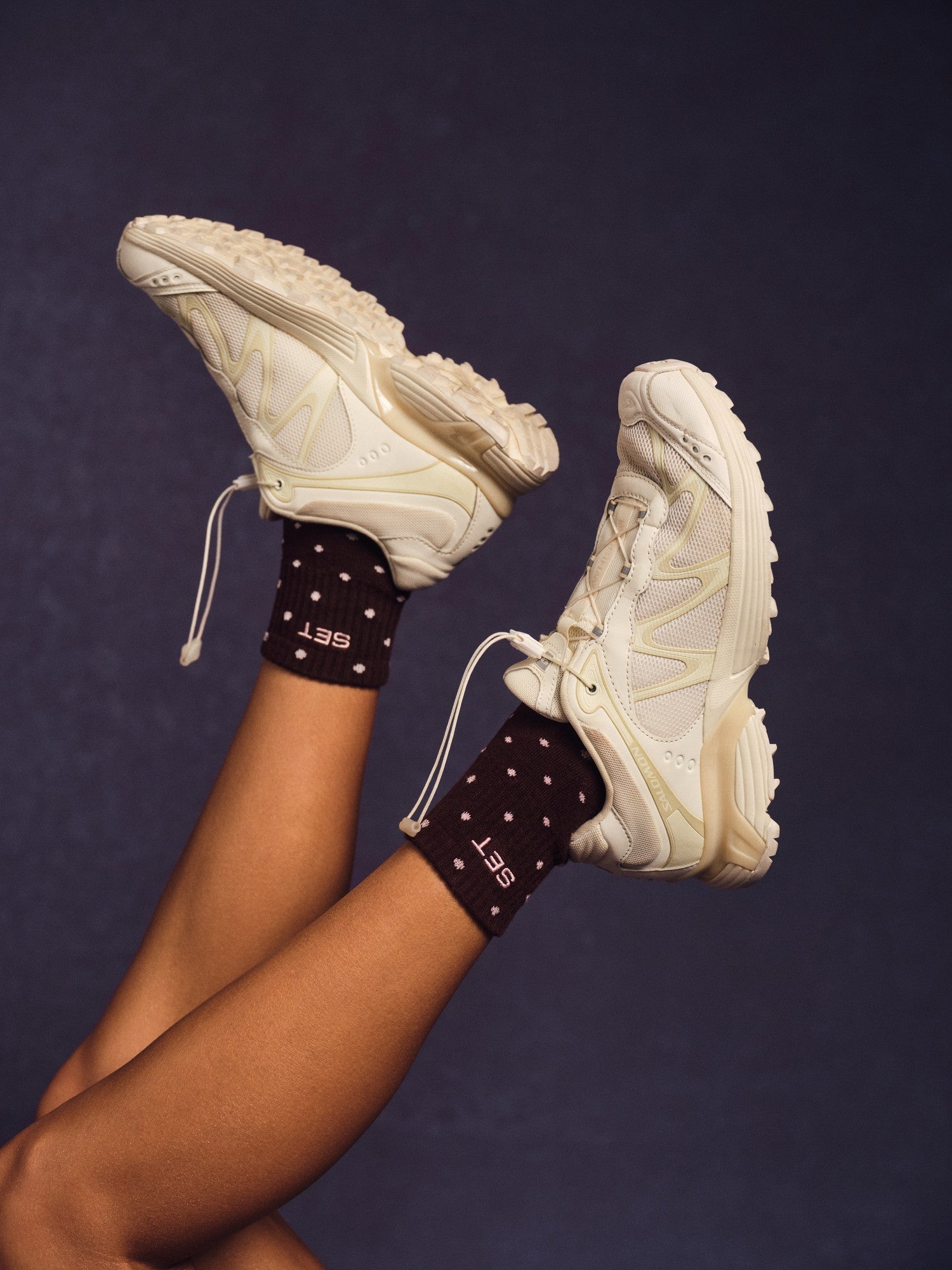 SET POLKA DOT SHORTY SOCKS - SWIRL SET ACTIVE