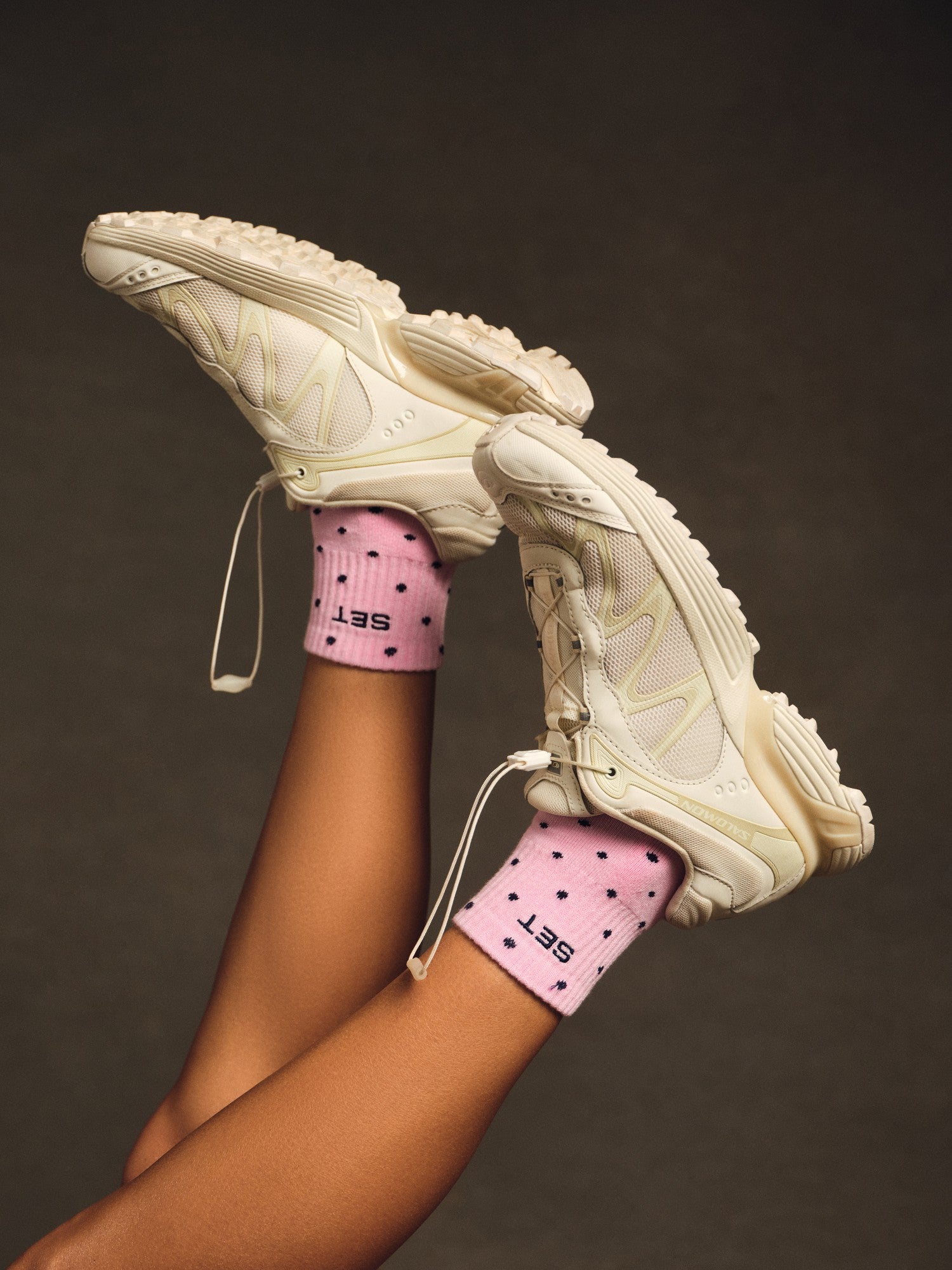 SET POLKA DOT SHORTY SOCKS - PINK CONFETTI SET ACTIVE