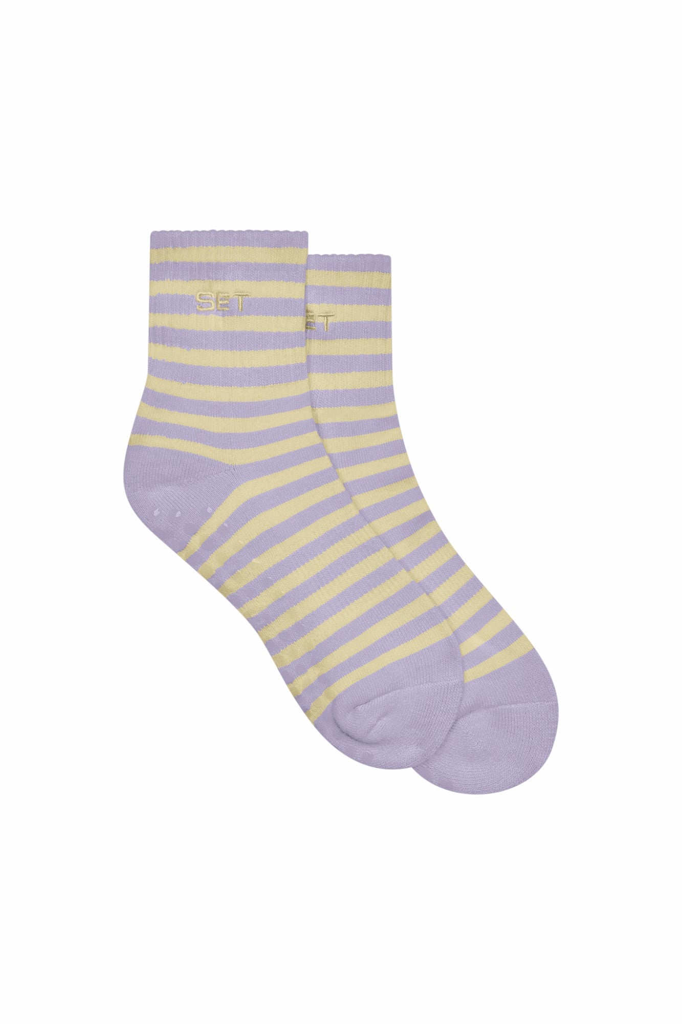 SET STRIPE SHORTY GRIP SOCKS - BUTTERCREAM SET ACTIVE