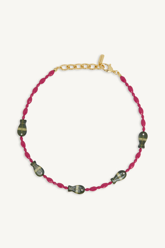 SET x LOGAN TAY FISH BEAD NECKLACE - HIBISCUS SET ACTIVE