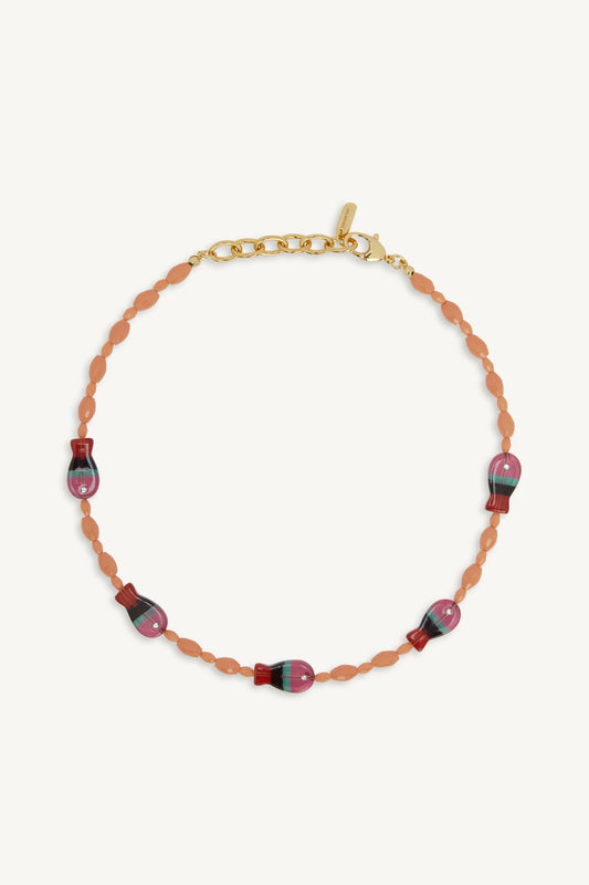 SET x LOGAN TAY FISH BEAD NECKLACE - TROPICS SET ACTIVE