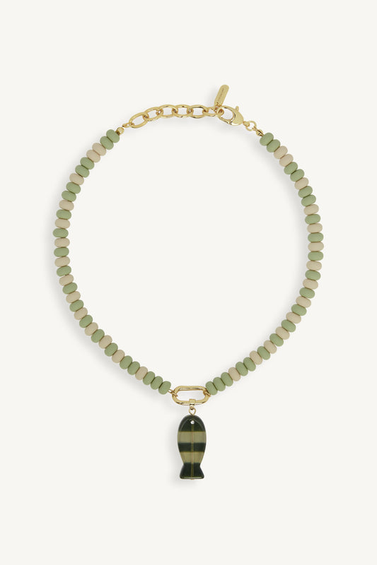 SET x LOGAN TAY FISH CHARM NECKLACE - PIÑA SET ACTIVE