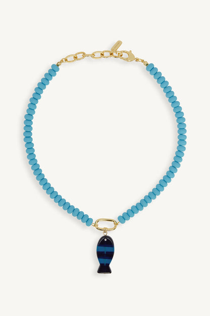 SET x LOGAN TAY FISH CHARM NECKLACE - MAUI SET ACTIVE