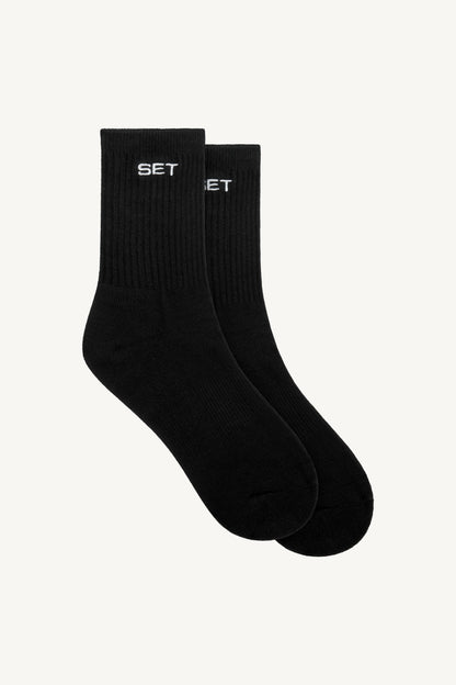 SET SOCKS (3 PACK) - WHITE/HEATHER GREY/ONYX SET ACTIVE