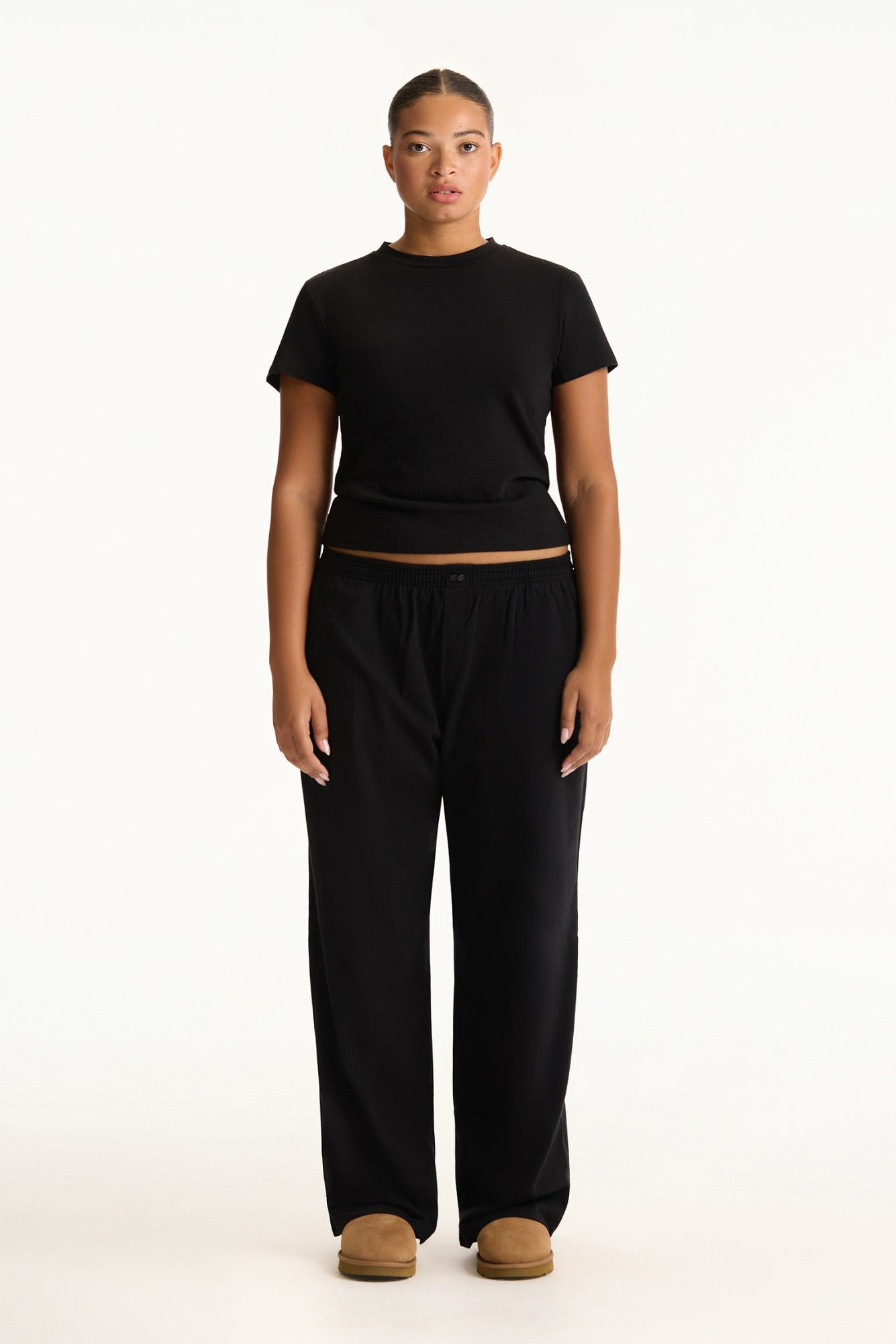 CLASSIC COTTON DAILY STAPLE TEE - ONYX SET ACTIVE
