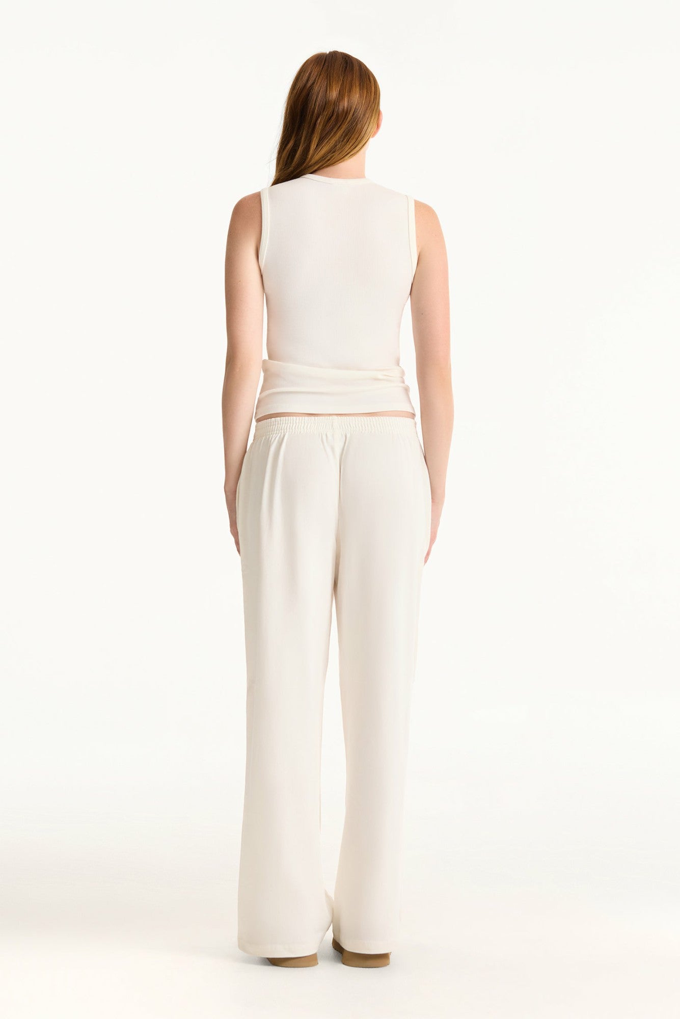 RIBBED MODAL BODY MUSCLE TANK - BLANC SET ACTIVE