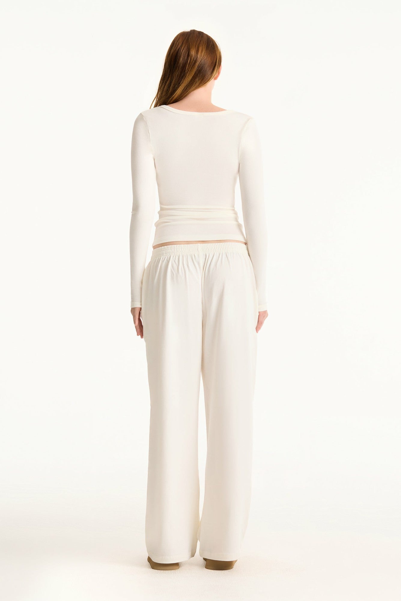 HEAVY COTTON EASY BOXER PANTS - BLANC SET ACTIVE