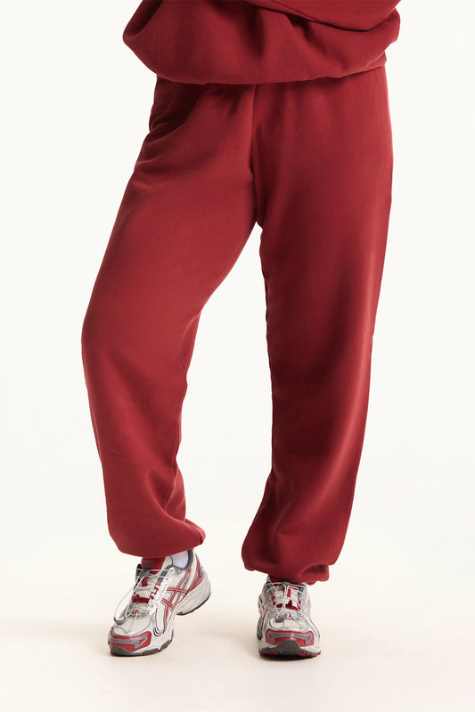 MIDWEIGHT SWEATS STAPLE OLD SCHOOL SWEATPANTS - SNAPPER SET ACTIVE