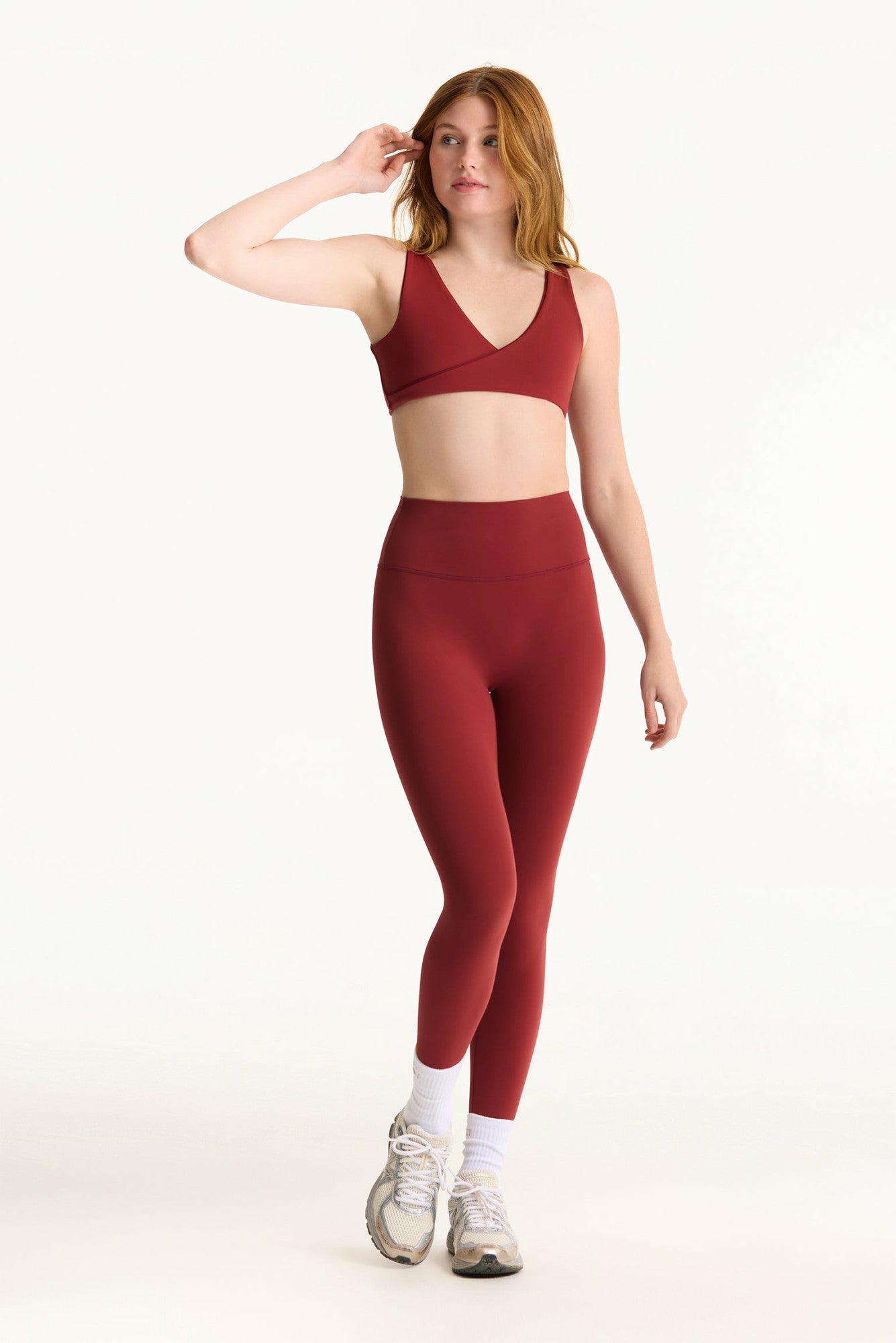 BREATHE 1.0 CONTRAST WRAP BRA - SNAPPER SET ACTIVE