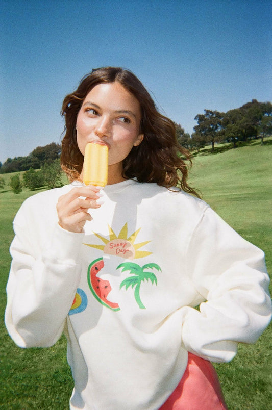 MIDWEIGHT SWEATS STAPLE SET SUNNY DAYS CREWNECK - HAVEN SET ACTIVE
