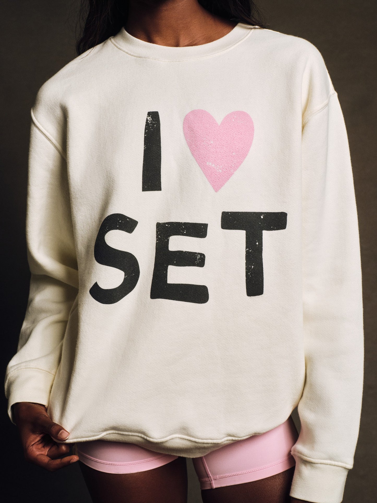 MIDWEIGHT SWEATS STAPLE I LOVE SET CREWNECK - ICING SET ACTIVE