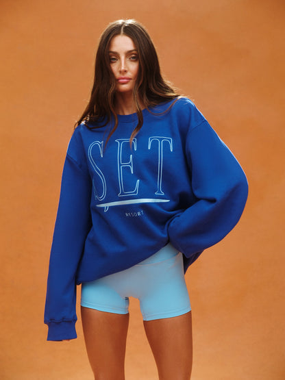MIDWEIGHT SWEATS STAPLE SET RESORT CREWNECK - MAUI SET ACTIVE