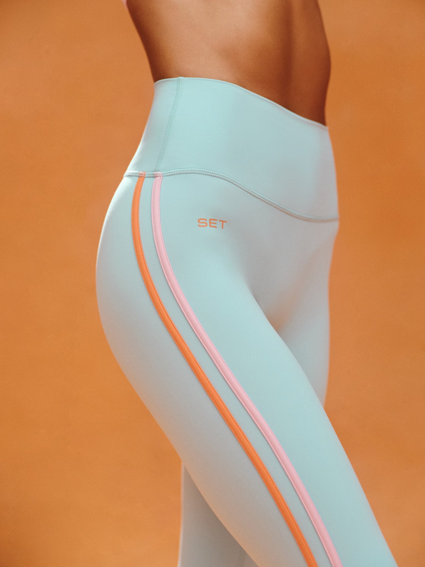SPORTBODY® SPORTY DUO STRIPE LEGGINGS - TROPICS SET ACTIVE