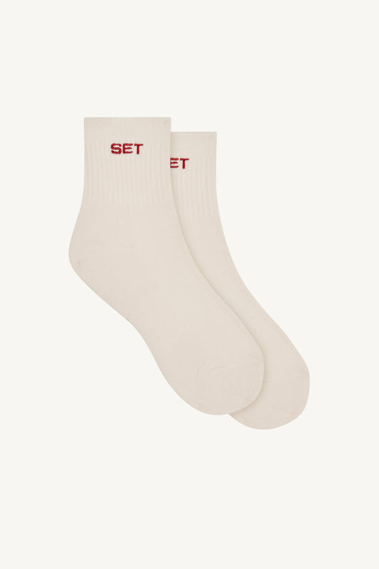 SET SHORTY SOCKS - CREAM/VERSE SET ACTIVE