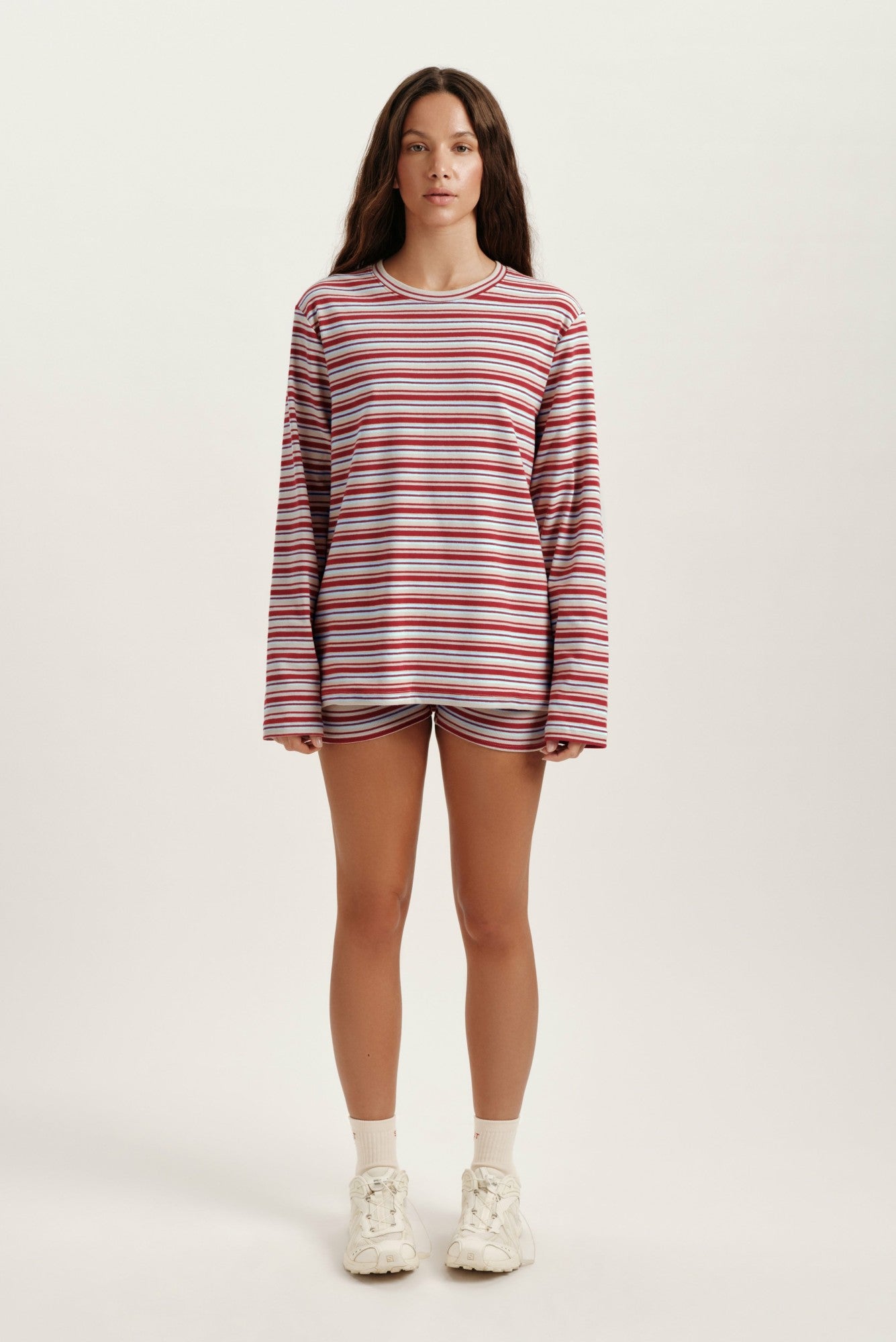 STRIPE JERSEY STRIPE OVERSIZED LONG SLEEVE - LYRIC SET ACTIVE