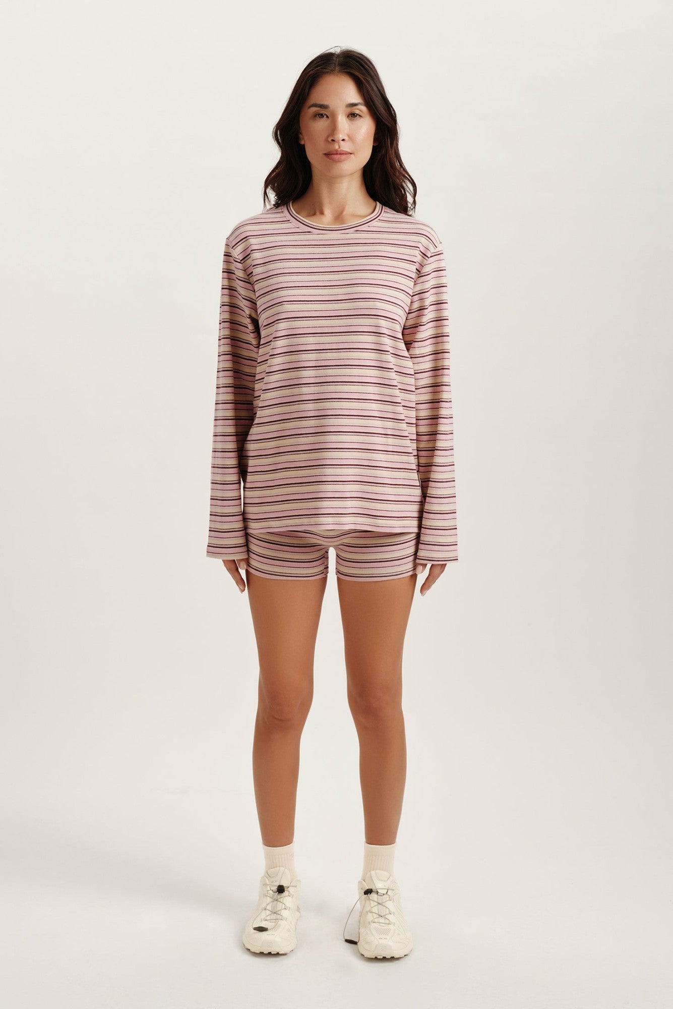 STRIPE JERSEY STRIPE SHORTS - FLIRT SET ACTIVE