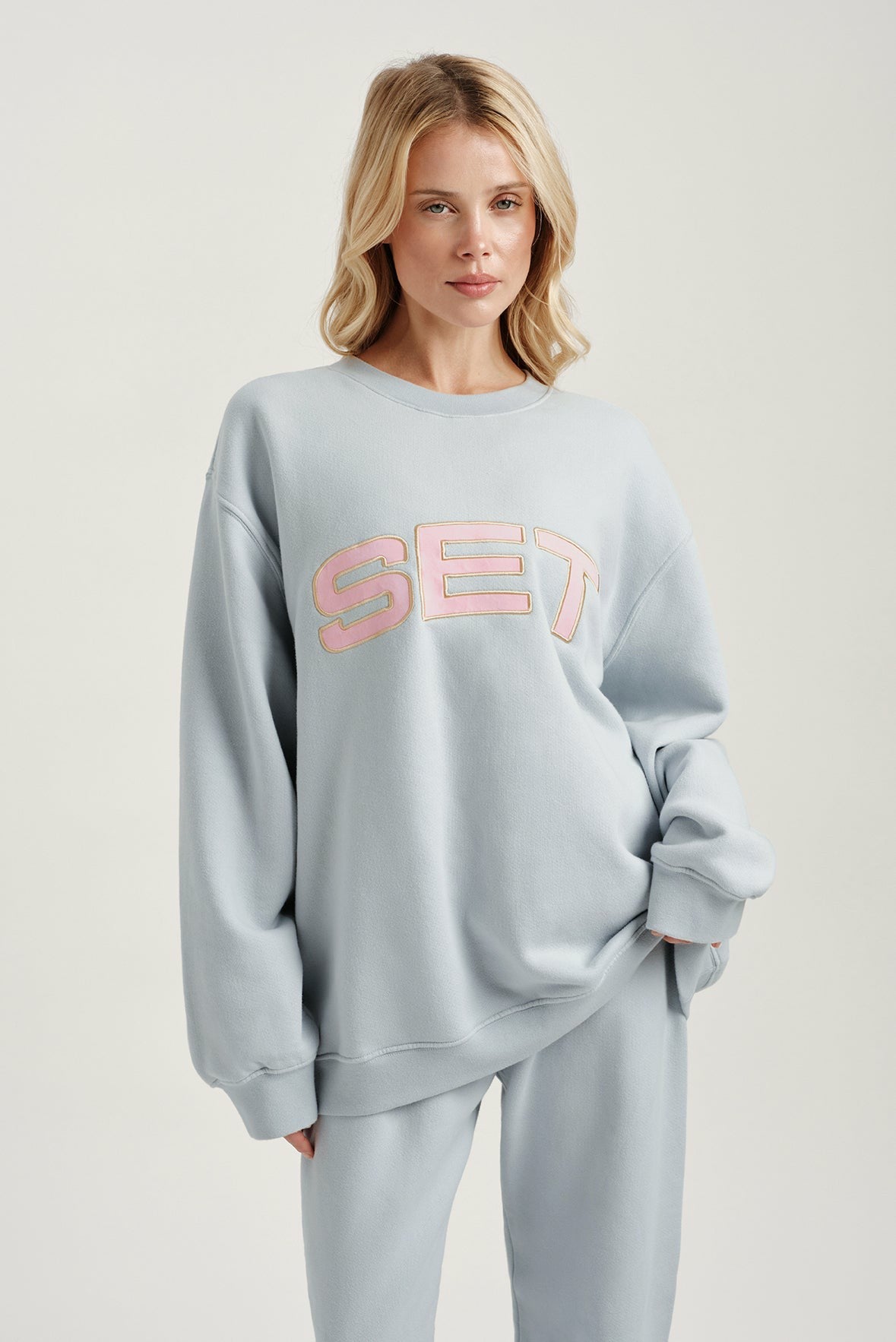 MIDWEIGHT SWEATS STAPLE SET CREWNECK - BLUSH SET ACTIVE