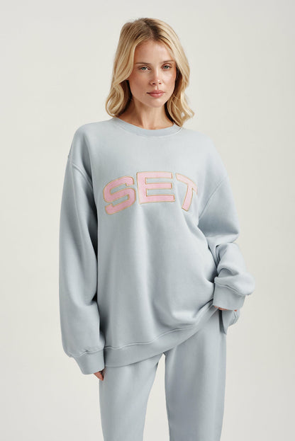 MIDWEIGHT SWEATS STAPLE SET CREWNECK - BLUSH SET ACTIVE