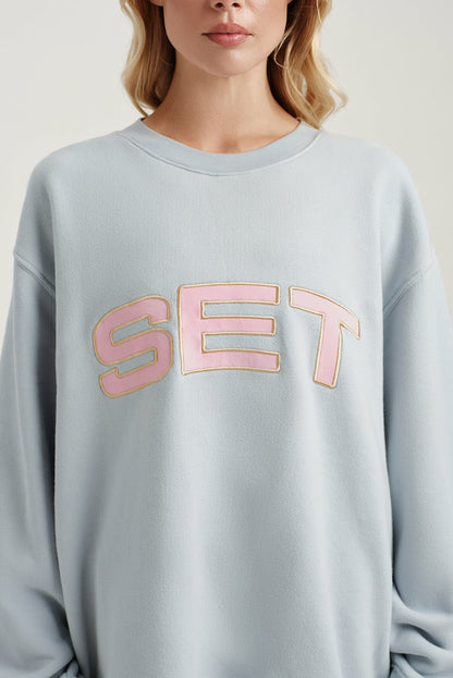 MIDWEIGHT SWEATS STAPLE SET CREWNECK - BLUSH SET ACTIVE