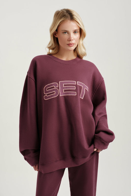 MIDWEIGHT SWEATS STAPLE SET CREWNECK - ROSEBUD SET ACTIVE