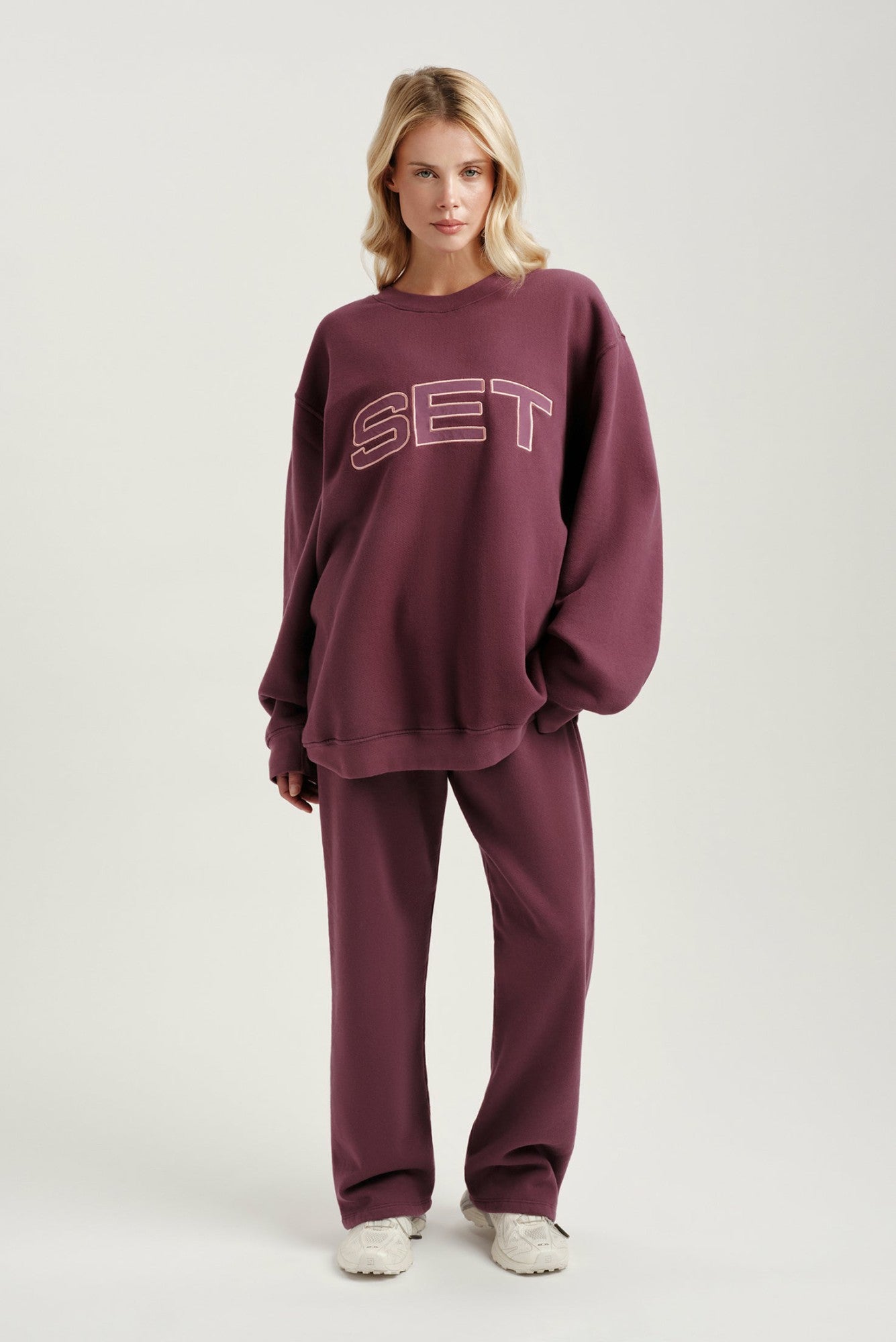 MIDWEIGHT SWEATS STAPLE SET CREWNECK - ROSEBUD SET ACTIVE