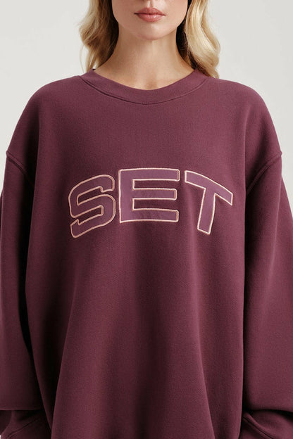 MIDWEIGHT SWEATS STAPLE SET CREWNECK - ROSEBUD SET ACTIVE