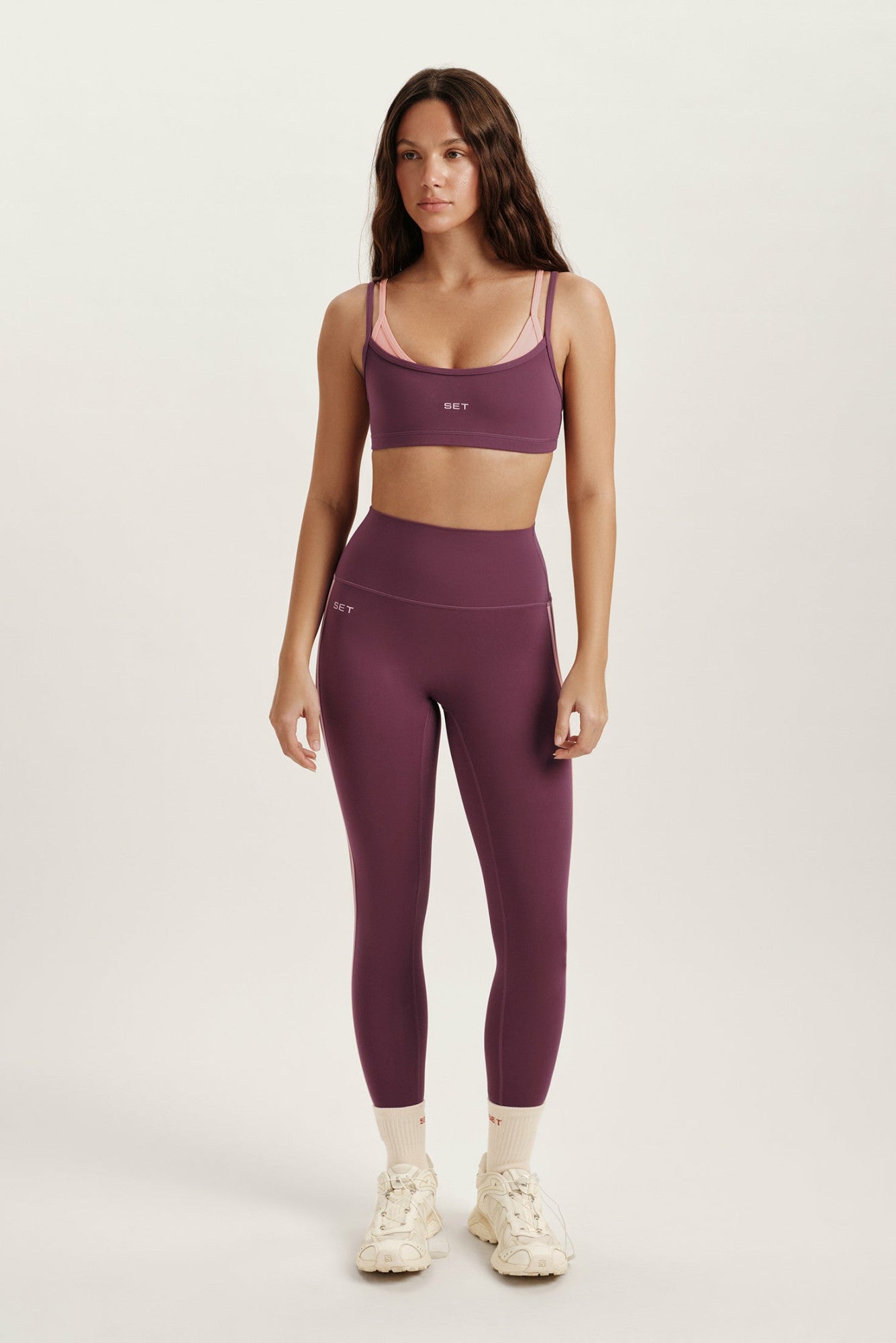 BREATHE 1.0 LAYERED MOVE BRA - ROSEBUD SET ACTIVE