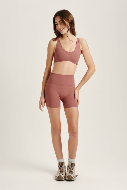 SPORTBODY® SPORTY STITCH BRA - SEPIA SET ACTIVE