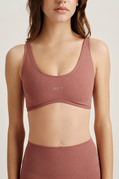 SPORTBODY® SPORTY STITCH BRA - SEPIA SET ACTIVE