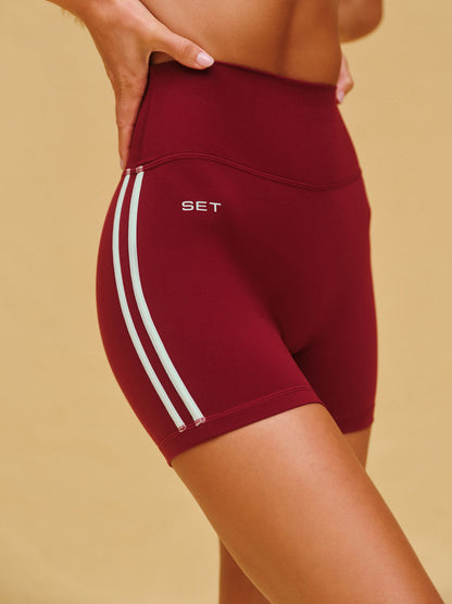 SPORTBODY® SPORTY DUO STRIPE SHORTS - VISTA SET ACTIVE