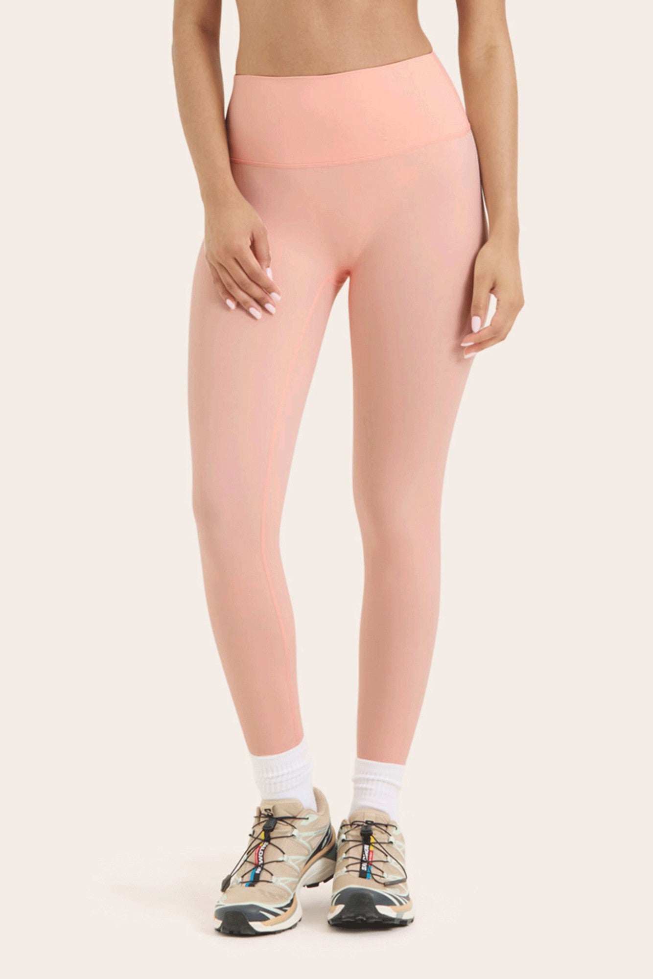 BREATHE 1.0 HIGH-RISE LEGGINGS - PEACH SET ACTIVE