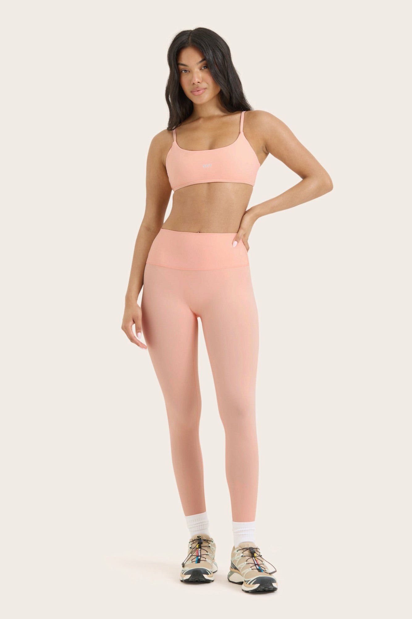 BREATHE 1.0 HIGH-RISE LEGGINGS - PEACH SET ACTIVE