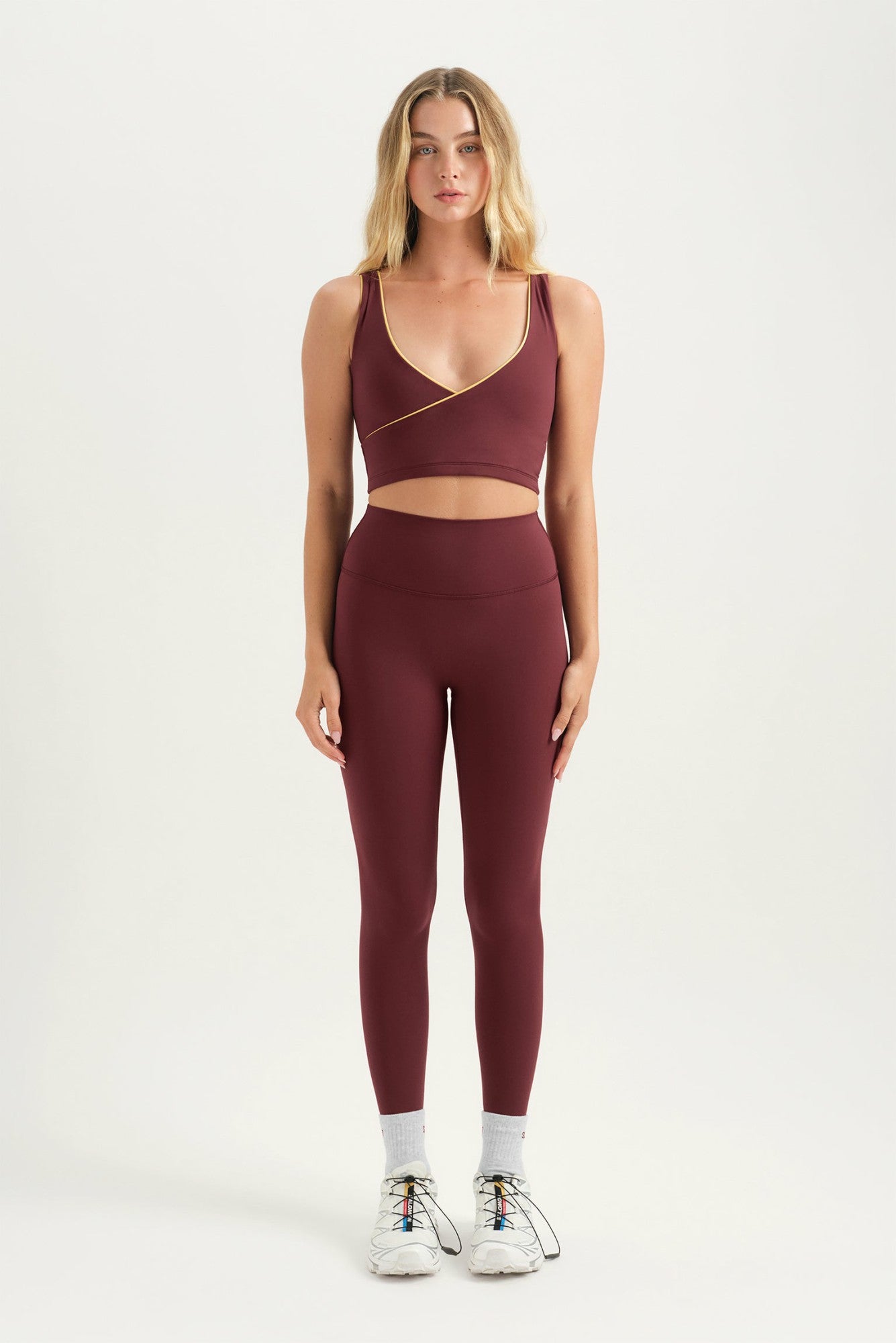 BREATHE 1.0 CONTRAST WRAP TANK - SAHARA SET ACTIVE