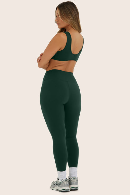 SPORTBODY® SPORTY MID-RISE LEGGINGS - BEETLE SET ACTIVE