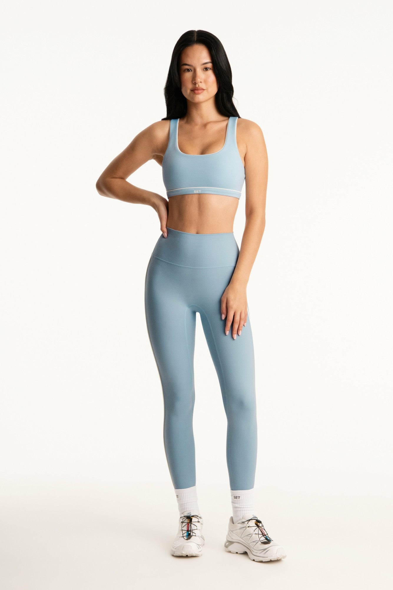 FORMCLOUD® CLOUD PARKE PIPE HIGH-RISE LEGGINGS - OVERCAST 1.0 SET ACTIVE