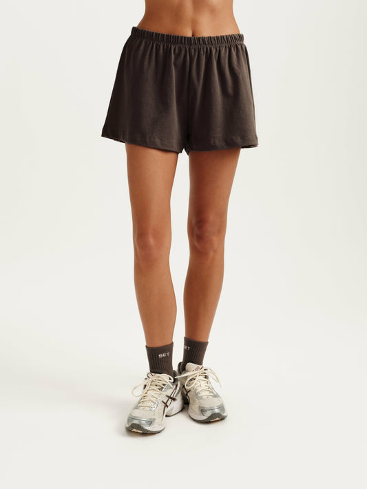 HEAVY COTTON EASY SHORTS - GRAIN SET ACTIVE