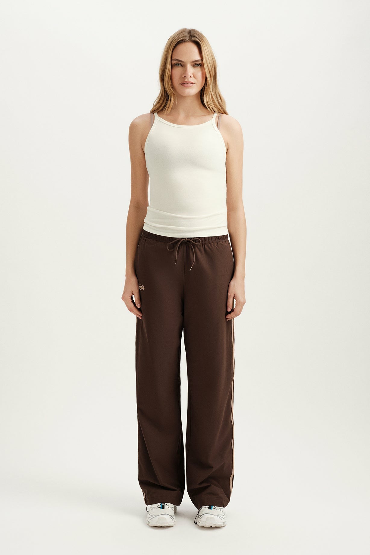 STRETCH COTTON LAYER COLLAR TANK - DUST SET ACTIVE