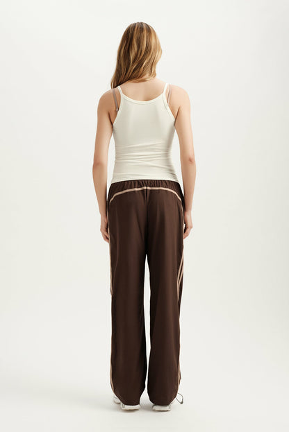 STRETCH COTTON LAYER COLLAR TANK - DUST SET ACTIVE