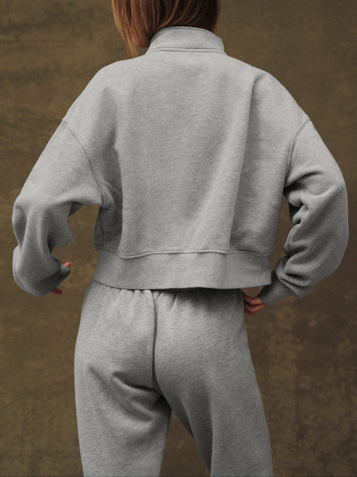 MIDWEIGHT SWEATS STAPLE STRAIGHT LEG SWEATPANTS - FOG HEATHER GREY SET ACTIVE