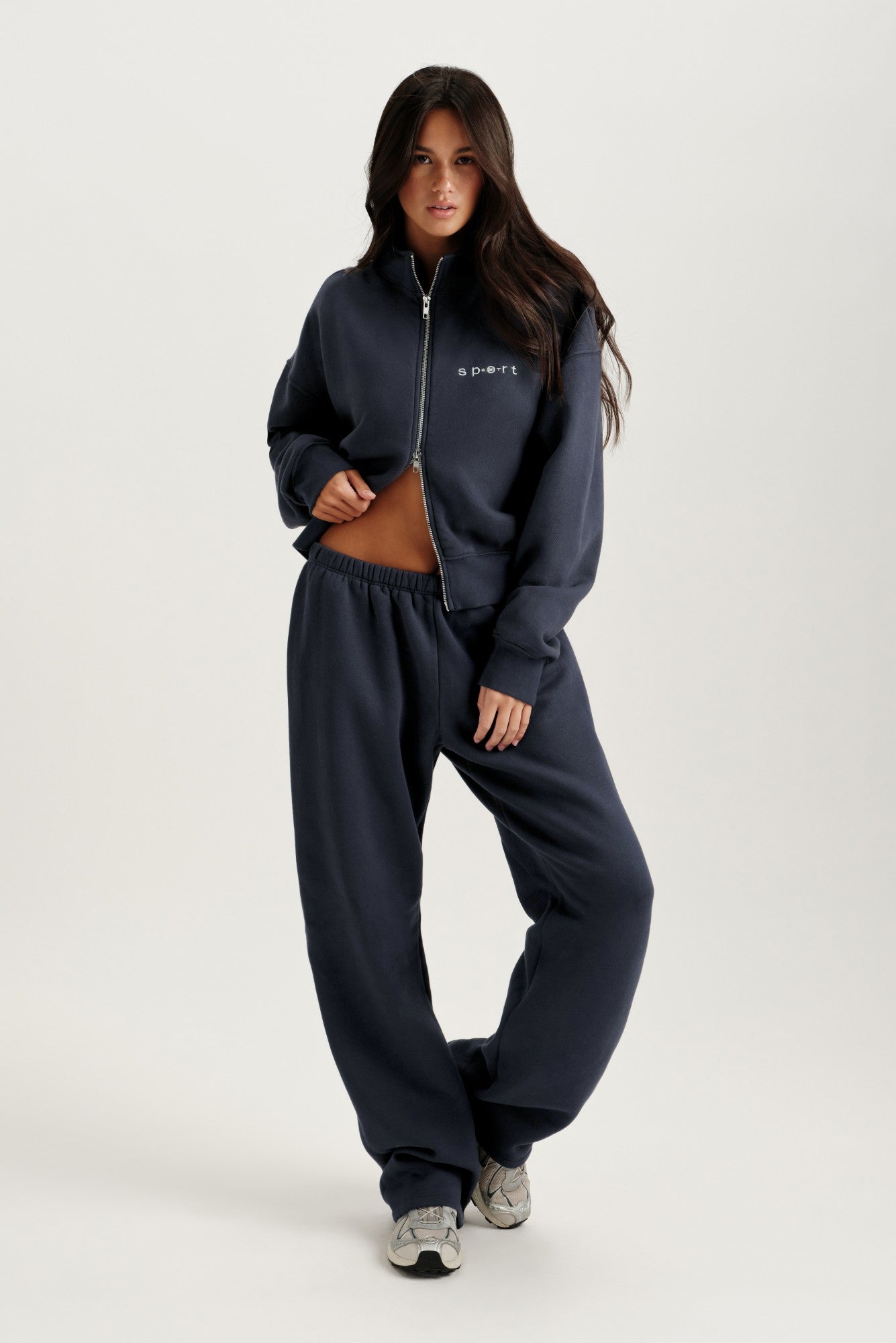 MIDWEIGHT SWEATS STAPLE STRAIGHT LEG SWEATPANTS - INDIGO SET ACTIVE