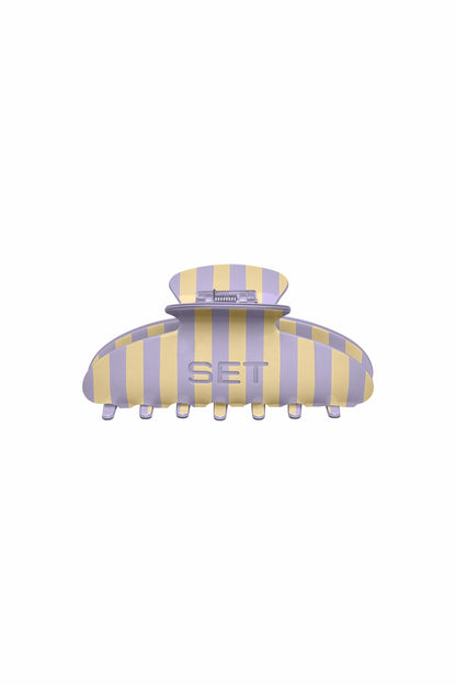 SET STRIPE CLAW CLIP - BUTTERCREAM SET ACTIVE