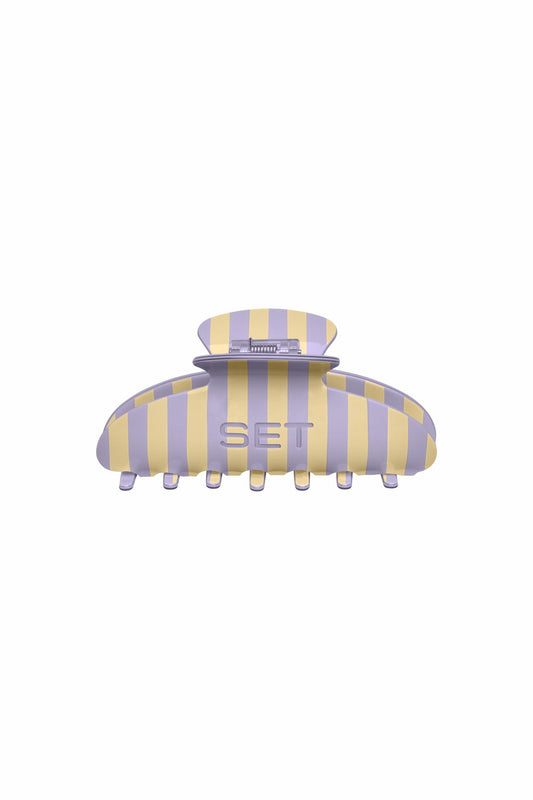 SET STRIPE CLAW CLIP - BUTTERCREAM SET ACTIVE