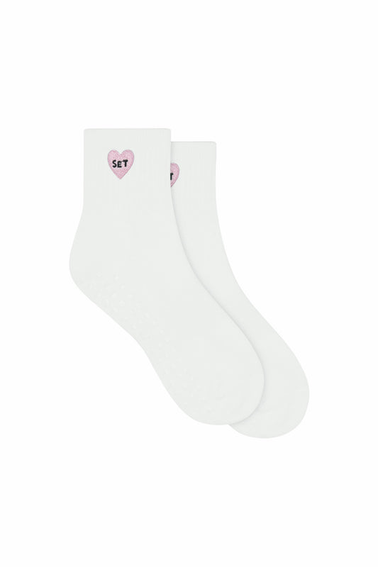 I LOVE SET GRIP SHORTY SOCKS - ICING SET ACTIVE
