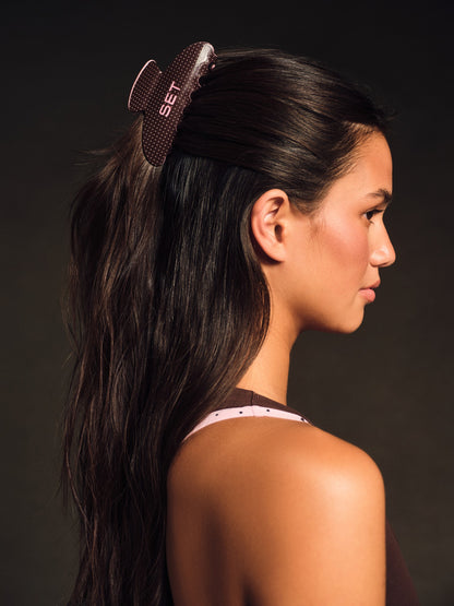SET POLKA DOT CLAW CLIP - SWIRL SET ACTIVE