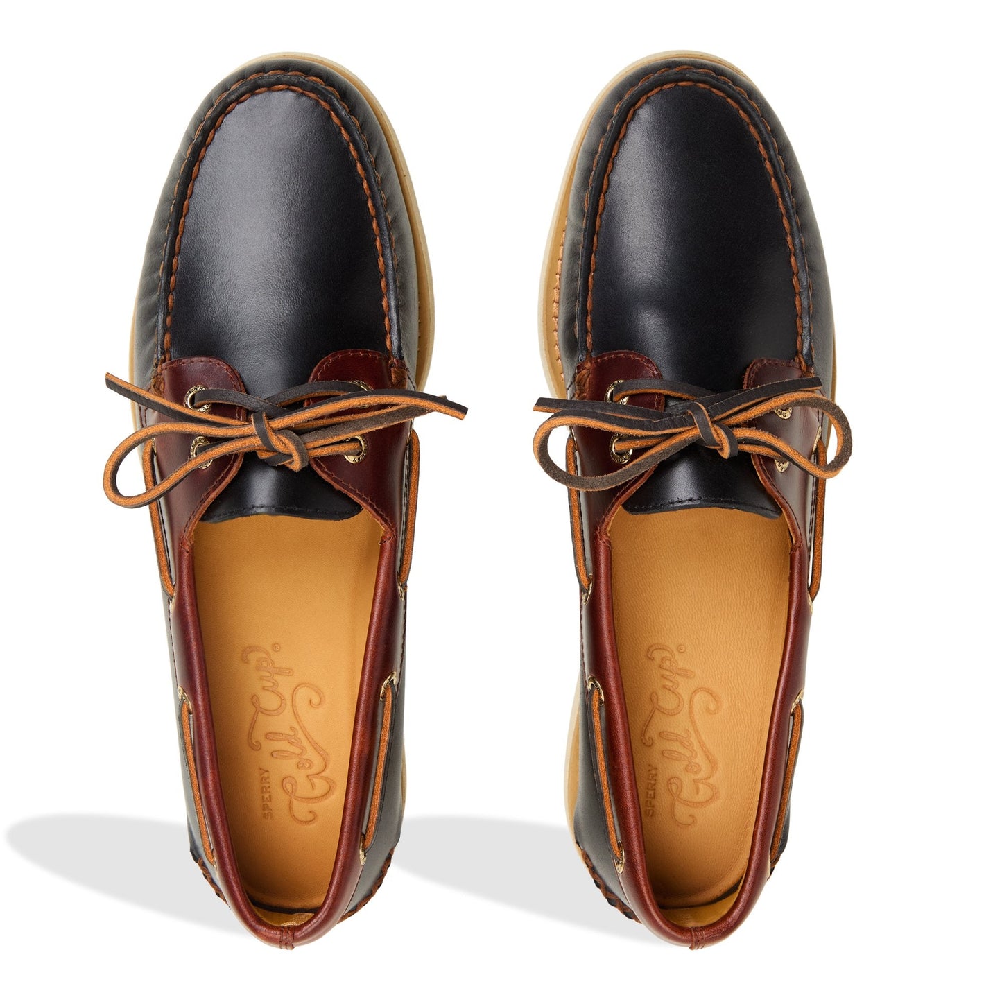 Sperry Gold Cup Authentic Original 2-Eye Boat Shoe Black combo