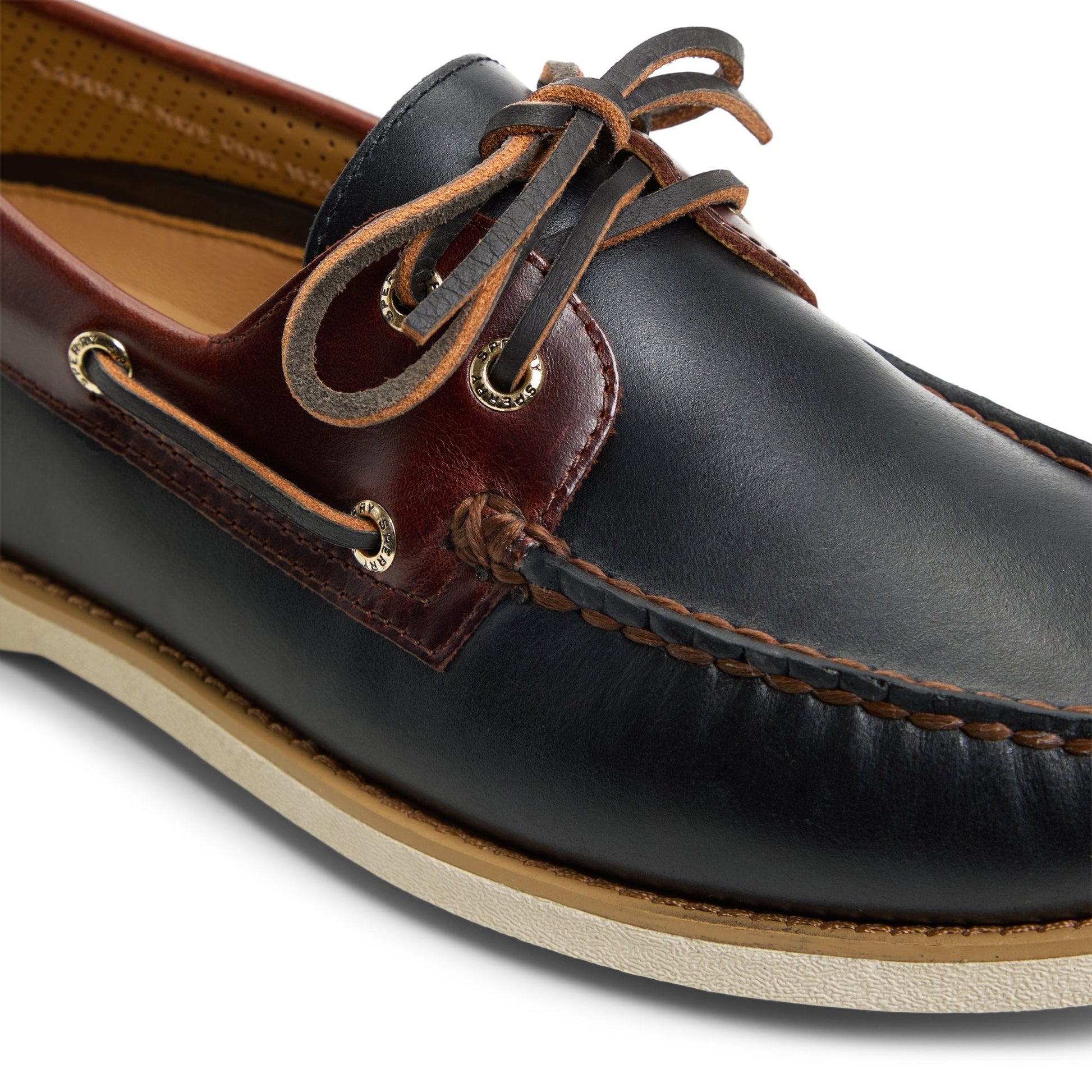 Sperry Gold Cup Authentic Original 2-Eye Boat Shoe Black combo