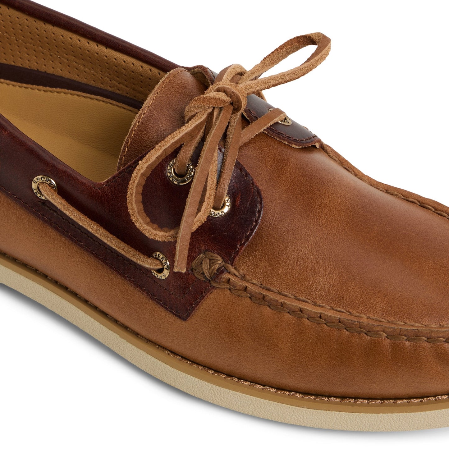 Sperry Gold Cup Authentic Original 2-Eye Boat Shoe Tan combo
