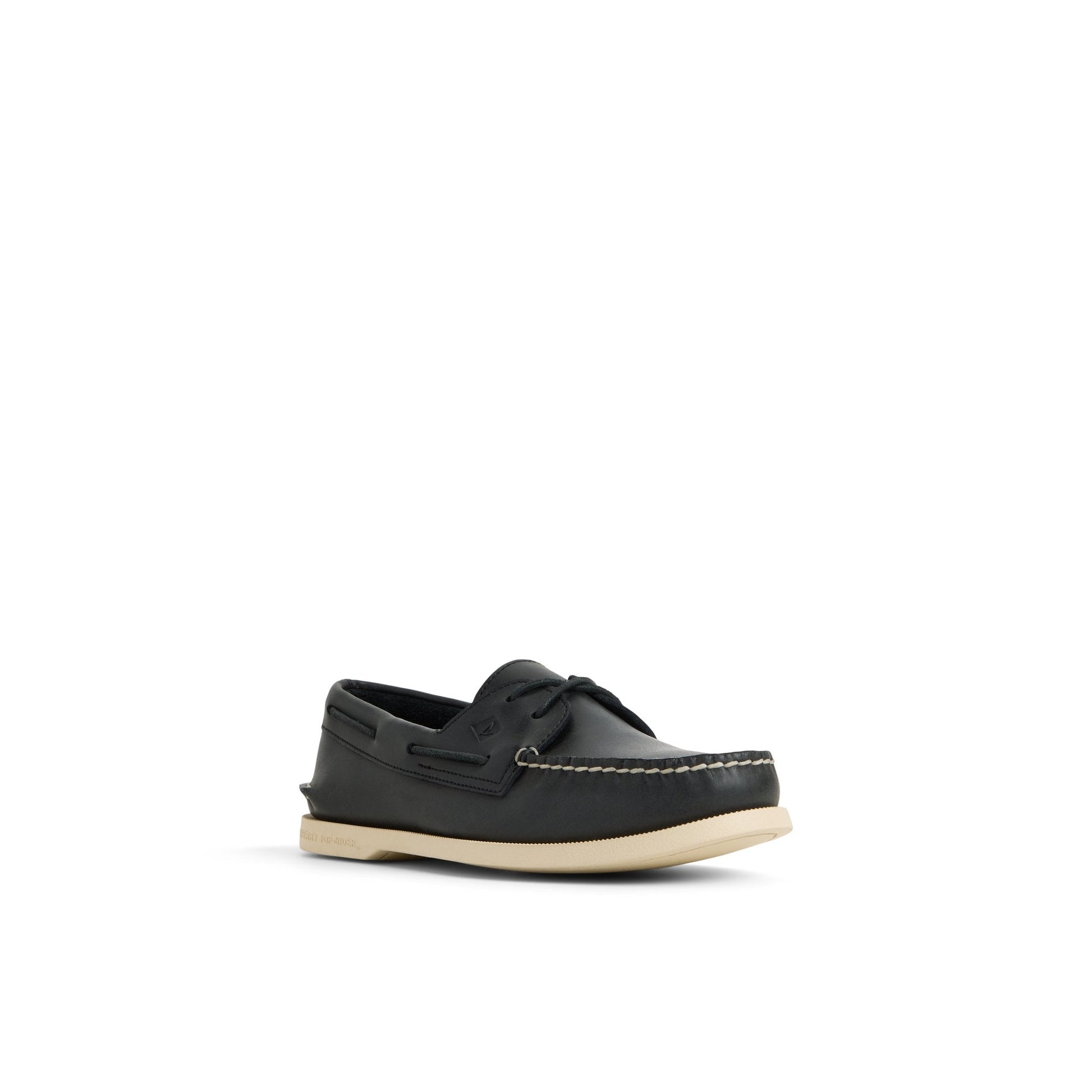 Sperry Authentic Original 2-Eye Cross Lace Boat Shoe Black