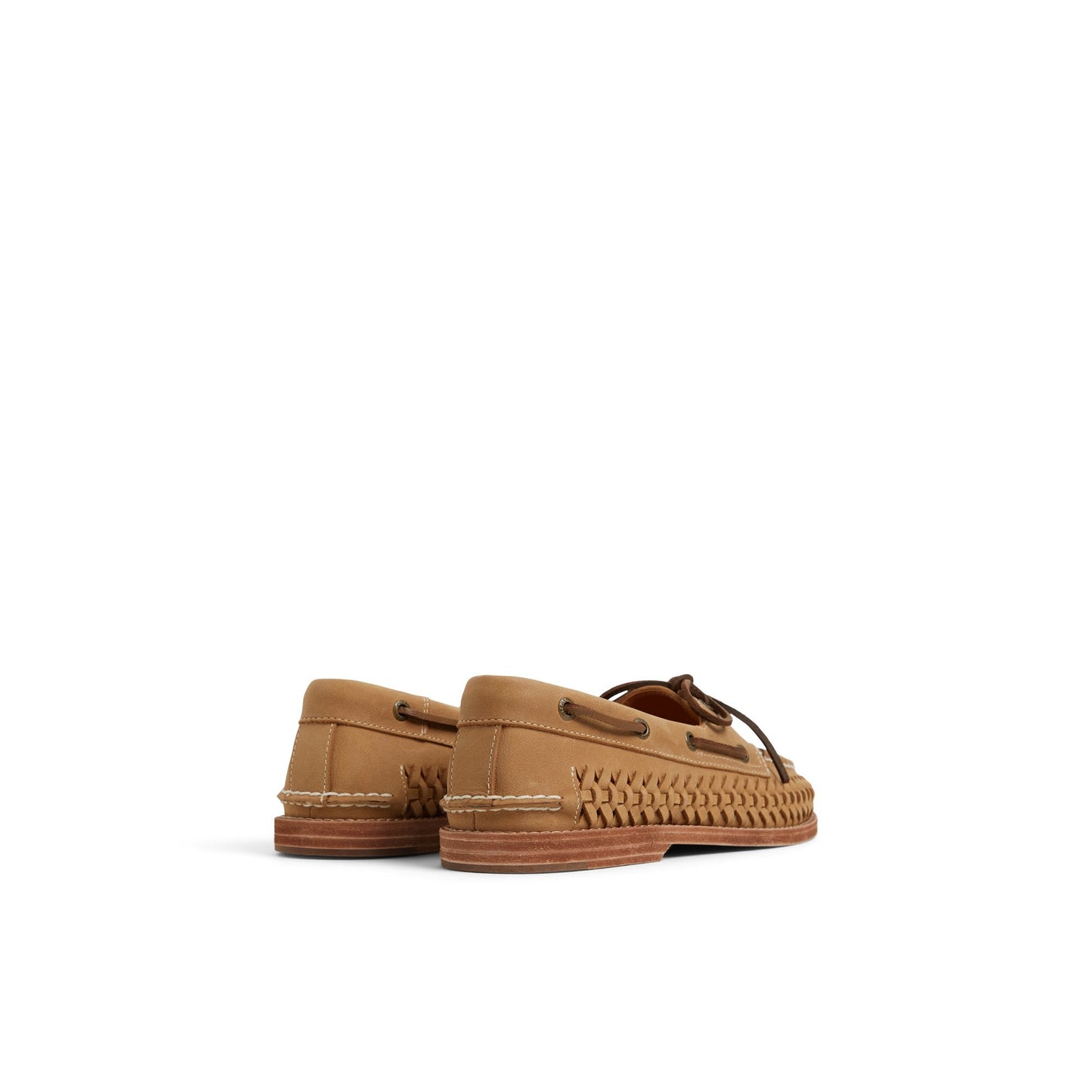 Sperry Gold Cup Authentic Original 2-Eye Woven Boat Shoe Tan